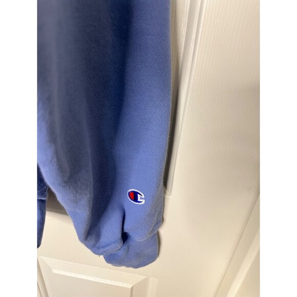 Retro Champion Reverse Weave XS Blue Crewneck Sweatshirt Vintage Style Womens - Picture 6 of 6